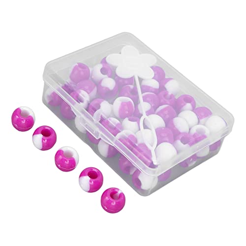 Haarperlen für Mädchen, Dekorative Haarperlen 74pcs Plastik mit Verstellbarem Haarbrand und Aufbewahrungsbox - für Zöpfe Partys und Hochzeiten (PURPLE) von TARSHYRY
