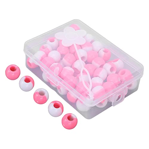 Haarperlen für Mädchen, Dekorative Haarperlen 74pcs Plastik mit Verstellbarem Haarbrand und Aufbewahrungsbox - für Zöpfe Partys und Hochzeiten (Rosenate) von TARSHYRY