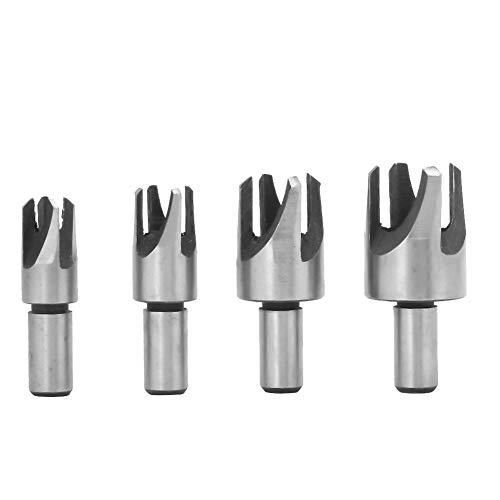 Holzsteckerschneider Bohrer Bit Set, Steckerschneider für Holzbearbeitung 4pcs 45# Kohlenstoffstahl Tenon -Bohrer Bit Zapfen Holzsteckerschneider Bohrer Bit Set, Steckerschneider für Holzbearbeitung 4pcs 45# Kohlenstoffstahl Tenon -Bohrer Bit Zapfen von TARSHYRY