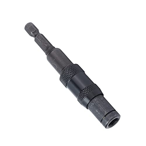 Impact Tough Trible Freisetzungsbithalter Selbstverriegelungsschraubendreher Verlängerungsstange 1/4in Hex Shank für Schwer zu Erreichen Bereiche (BLACK) von TARSHYRY