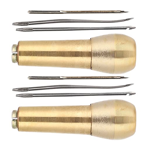 Nähen Sie Awl, Leder Awl 2 Set Kupfergriff Nähe Taper Leder Schuhwerkzeugwerkzeug Handwerk Nadel Kit Werkzeug Nähen für Ledernähung Nähen Sie Awl, Leder Awl 2 Set Kupfergriff Nähe Taper Leder Schuhwerkzeugwerkzeug Handwerk Nadel Kit Werkzeug Nähen für Ledernähung von TARSHYRY