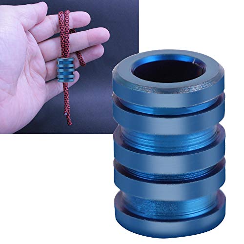 Paracord Perlen, Messer Lanyard Perlen TC4 Titanlegiermesser -Perlen Anhänger Messer Lanyard für Außenlanier Paracord Fallschirmschnur Großer Größe (BLUE) von TARSHYRY