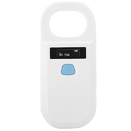 Pet Microchip Scanner, Microchip für Hunde Handheld High Hellness Tragbarer Chipscanner Pet Chip Scanner Animal Chip Reader (WHITE) von TARSHYRY