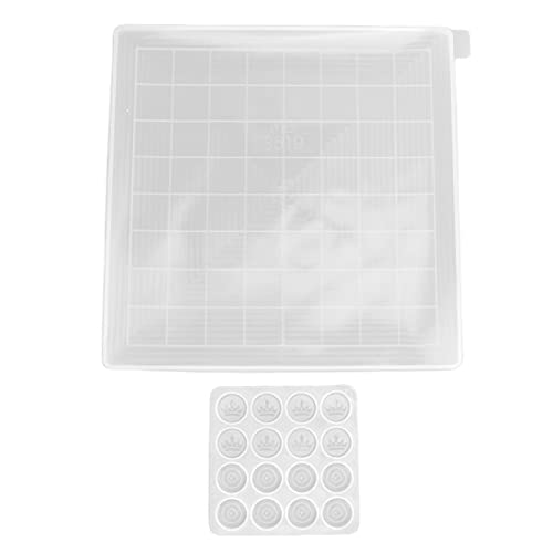 Schachbrett für Harz, Schach Silikonharz Set 2pcs Schachs Transparentes Epoxidharz -Drop -Kleber Prüfer Silikonguss Checkers Set Schachbrett für Harz, Schach Silikonharz Set 2pcs Schachs Transparentes Epoxidharz -Drop -Kleber Prüfer Silikonguss Checkers Set von TARSHYRY