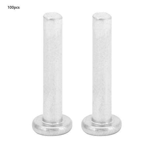 Solid Nietwerkzeug, Feste Aluminiumnieten 100pcs M2,5 * 12/14/16mm Flachkopf Aluminium Nieten Flacher Kopf Nieten (M2.5 * 16) von TARSHYRY