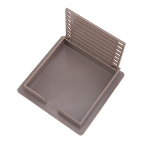 Sticky Note Hold, Sticky Note Box -Vorlage mit Schablonen -Löschrahmen Notenspender Spender für 3x3inch Pads, Unterstreichung, Kontrollkästchen, Frames (BROWN) von TARSHYRY