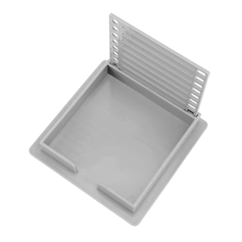Sticky Note Hold, Sticky Note Box -Vorlage mit Schablonen -Löschrahmen Notenspender Spender für 3x3inch Pads, Unterstreichung, Kontrollkästchen, Frames (GREY) von TARSHYRY