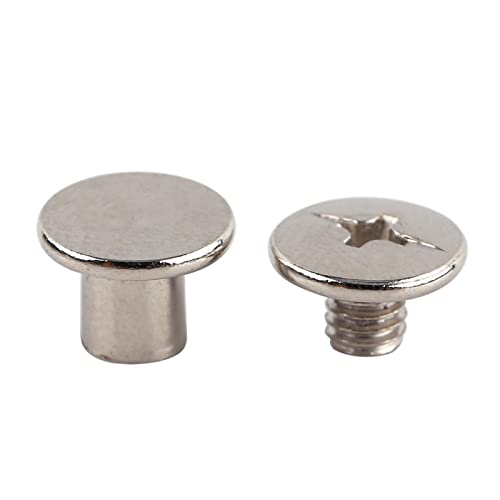 TARSHYRY Ledernieten, Nietkit 200pcs Bindung von Chicago -Schrauben Nagel Nieten M5x6mm Nieten für Lederhandwerk für Fotoalbum Lederhandwerk von TARSHYRY