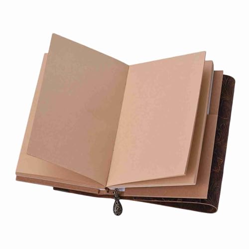 TARSHYRY Ledernotizbuch, Journal Notebook 100 Blätter mit Lock- und Key Design -Notizblock für Studenten, Arbeiter, Reisende, Künstler, Designer (BROWN) von TARSHYRY