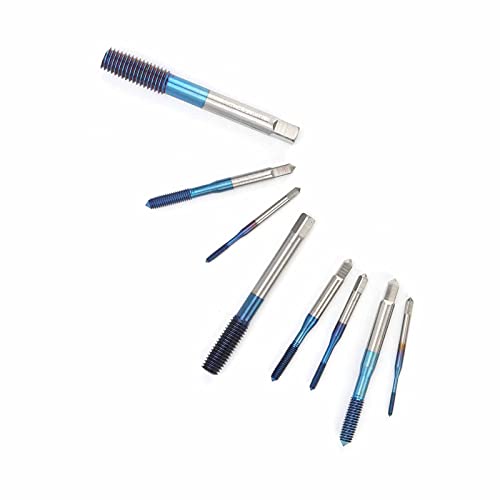 TARSHYRY M8 Tap, 8PCS -Maschine Tap Blue Screw Dohrer Bohrer Tipp und TAFE SET TABE SET M2 M2,5 M3 M4 M5 M6 M8 M10 TARSHYRY M8 Tap, 8PCS -Maschine Tap Blue Screw Dohrer Bohrer Tipp und TAFE SET TABE SET M2 M2,5 M3 M4 M5 M6 M8 M10 von TARSHYRY