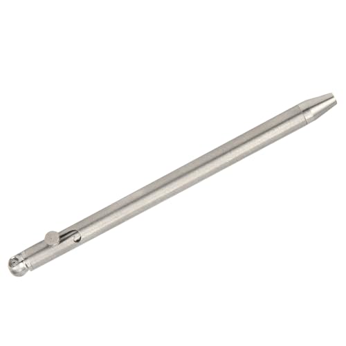 TARSHYRY Mini -Kugelschreiber, Mini Keychain Stift Pen Pure EDC Tragbarer Schlüsselbund -Stift Zeichen Keychain Stiftstiftschreibinstrument Schreibinstrument (SILVER) von TARSHYRY