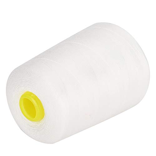TARSHYRY Nähfaden, Quiltgewinde Nähmaschinengewinde mit 8000 Metern Hochwertiger Polyester -Sergergewinde für Handmaschinennähung Notfall -Fahrt DIY Home (WHITE) von TARSHYRY