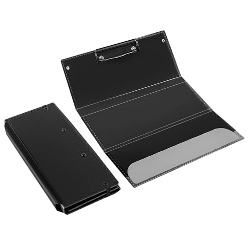 TARSHYRY Pflegeklemme Faltbare Tragbare Schreibplatte 3 Schichten Sicherer Papiergriff für Ärzte Studenten Schwarz (BLACK) von TARSHYRY