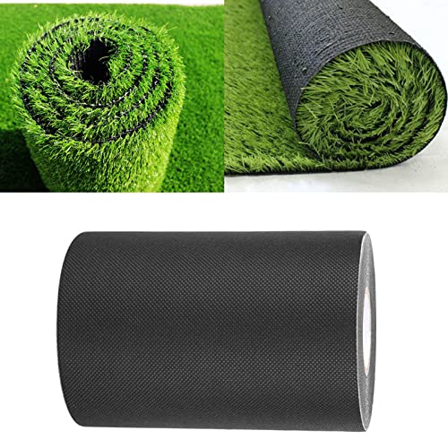 TARSHYRY Rasen Klebeband, Selbstklebender Künstlicher Grasrasen Naht Klebeband 150 Mm X 10 M Künstliche Rasen Naht Rasenband Gras Teppich Grasklebeband für Rasengras, (BLACK) von TARSHYRY