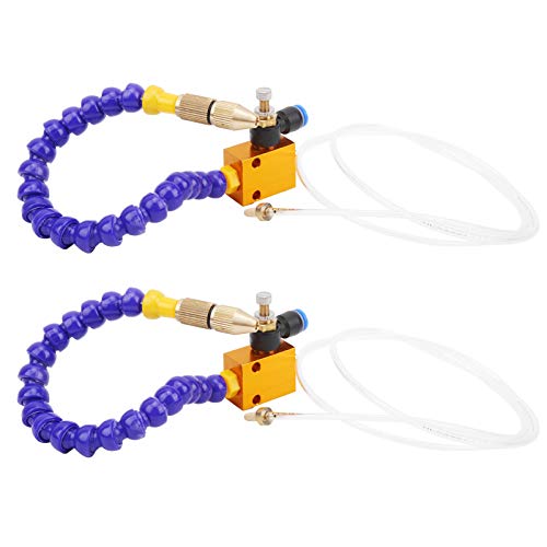 TARSHYRY Schneiderspray, Kühlspray 2pcs Nebelkühlmittel Schmiermittelspray -Sprühsystem, Kühlmittel -Sprühfraßen Nebelschmierung, Mahlmaschinenzubehör für 8 mm von TARSHYRY