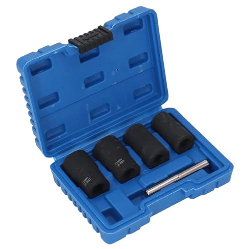 TARSHYRY Tool Zum Entfernen von Nussmutter, Nuss -Extraktor -Buchse Set 5pcs 1/2 Zoll Antrieb Impact Lug Nut Remover Werkzeugmetrik 17mm 19 Mm 21 Mm 22 Bolzenextraktions Kit Kit Nuss Extraktor Set von TARSHYRY