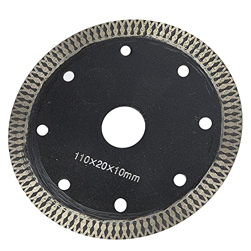 Winkelschleifer Schneidscheibe, Fliesenschneider 110 -mm -Diamantsägen -Klingen Kreisförmige Schneidscheibenkrad Keramikfliesen Schneidwerkzeuge für Porzellan, Fliesen und Keramik (BLACK) von TARSHYRY