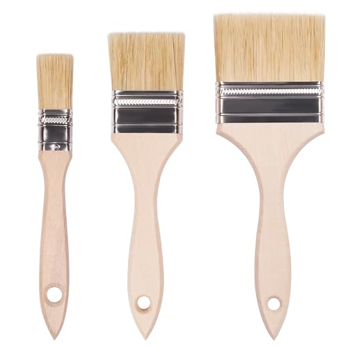 FOLTAPE Pinsel Set Malerpinsel in 25mm, 50mm, 76mm, Flachpinsel mit Ergonomischer Holzgriff, Malerpinsel Set Für Pinsel Wandfarbe & Lasurpinsel, Lackpinsel mit Dichte Borsten für Gerade Linien FOLTAPE Pinsel Set Malerpinsel in 25mm, 50mm, 76mm, Flachpinsel mit Ergonomischer Holzgriff, Malerpinsel Set Für Pinsel Wandfarbe & Lasurpinsel, Lackpinsel mit Dichte Borsten für Gerade Linien von TAŚMY FOLIE NARZĘDZIA FOLTAPE