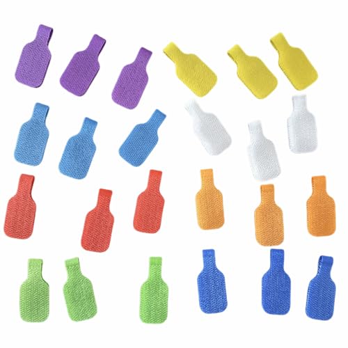 40 Stück Kabeletiketten Kabel, Wiederverwendbar Kabelbeschriftung Mehrfarbige Kabeletiketten Kabel Beschriftung Nylon Write On Cord-Etiketten 4.5 cm x 2 cm Zum Identifizierung von Kabel Drähten von TASSFROO