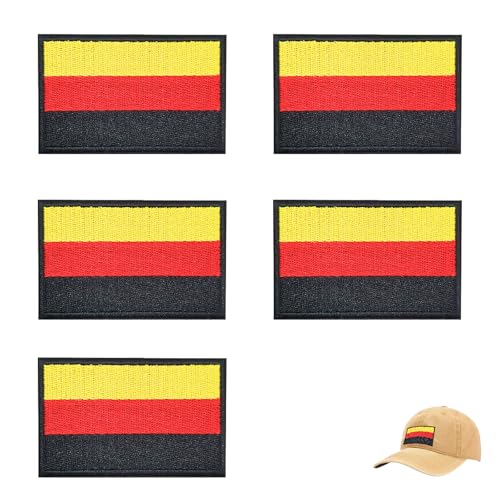 5 Stück 8x5 cm Deutschland Flaggen Patch, Gestickt Abzeichen Deutsch Applikationen mit Klettverschluss für Kleidung Taschen Rucksack Uniform Weste Hundegeschirr Draussen Jersey 5 Stück 8x5 cm Deutschland Flaggen Patch, Gestickt Abzeichen Deutsch Applikationen mit Klettverschluss für Kleidung Taschen Rucksack Uniform Weste Hundegeschirr Draussen Jersey von TASSFROO