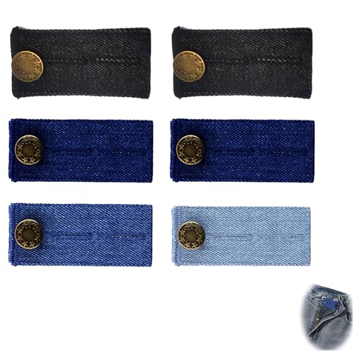6 Stück Jeans Taille Erweiterung Knopf, Hosenerweiterung Schwangerschaft Hosen Erweiterung Hosenbunderweiterung Knopf Elastische Knopfverlängerung Für Hosen, 8,3 x 3,5 cm Damen Herren/4 Farben 6 Stück Jeans Taille Erweiterung Knopf, Hosenerweiterung Schwangerschaft Hosen Erweiterung Hosenbunderweiterung Knopf Elastische Knopfverlängerung Für Hosen, 8,3 x 3,5 cm Damen Herren/4 Farben von TASSFROO