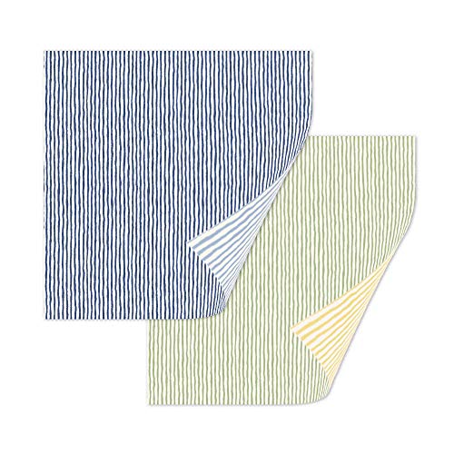 Origami Papier Format 15 x15 cm beideseitiges Streifenmotiv von TASSOTTI
