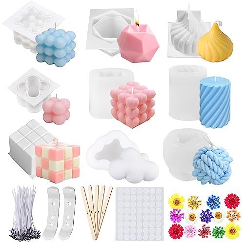TAVADA Kerzenform Bubble Kerzen Kit,3D DIY Silikonform Kerzen,Gießen Formen und Kerzendocht Set, Kerzenformen zum Gießen als Heimdekorationen, Bastel TAVADA Kerzenform Bubble Kerzen Kit,3D DIY Silikonform Kerzen,Gießen Formen und Kerzendocht Set, Kerzenformen zum Gießen als Heimdekorationen, Bastel von TAVADA