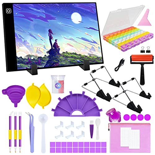 TAVADA A3 Diamond Painting LED Licht,Einstellbare Helligkeit Diamant Painting Lichtplatten,mit USB Kabel Abnehmbaren Ständer,Ideal für Diamant Malerei,Designen,Zeichnen Skizzieren TAVADA A3 Diamond Painting LED Licht,Einstellbare Helligkeit Diamant Painting Lichtplatten,mit USB Kabel Abnehmbaren Ständer,Ideal für Diamant Malerei,Designen,Zeichnen Skizzieren von TAVADA
