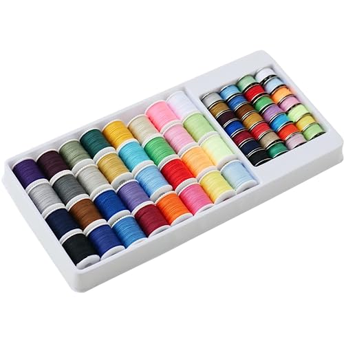 Nähgarn Set，60 Pcs Faden nähmaschine Nähfaden für nähmaschine Nähmaschinengarn set Sewing kit Sortierte farben bobbin，für Hand und Nähmaschine von TAXIFANW