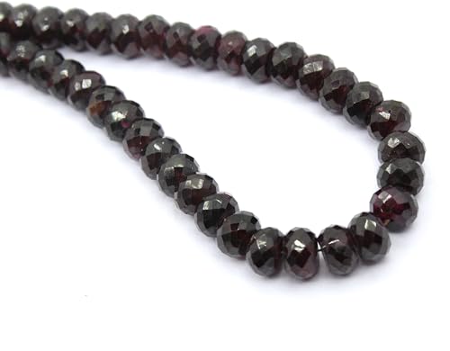 Natürliche 45 Stück facettierte Granat-Rondelle-Form, geschliffene Perlen, 7 mm, hochwertige Edelsteinperlen für die Schmuckherstellung Natürliche 45 Stück facettierte Granat-Rondelle-Form, geschliffene Perlen, 7 mm, hochwertige Edelsteinperlen für die Schmuckherstellung von TAYYIB GEMS