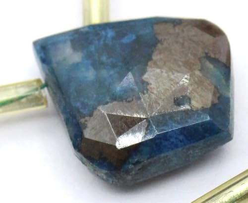 Natürliche facettierte Apa-Edelsteinperlen, Blattform, ca. 14 x 16 mm, elegante Perlen für die Schmuckherstellung, 11 Stück von TAYYIB GEMS