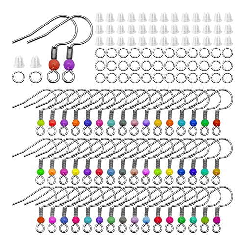 300PCS Mix Farbe Ohrringe Haken Für Schmuck Machen Edelstahl Ohrringe Verschluss Erkenntnisse Ohrringe Machen Haken Ohrring Machen Liefert von TAZIZI