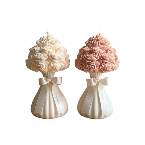3D-Rosenstrauß-Kerzenformen, Gießformen, Blumen-Silikonform, Ornamentform, Kerzenherstellung 3D-Rosenstrauß-Kerzenformen, Gießformen, Blumen-Silikonform, Ornamentform, Kerzenherstellung von TAZIZI