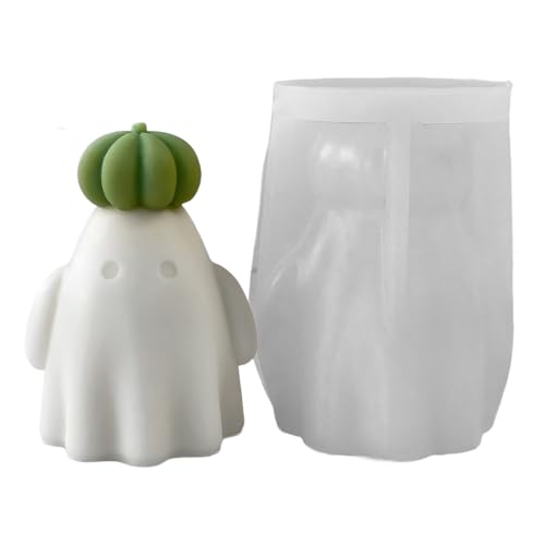 Geisterkerzenformen, Geister-Kürbis-Silikonformen, Halloween-Themen-Seifenformen, zur Herstellung von Kerzen, Seife, Epoxidharz, Halloween-Dekoration Geisterkerzenformen, Geister-Kürbis-Silikonformen, Halloween-Themen-Seifenformen, zur Herstellung von Kerzen, Seife, Epoxidharz, Halloween-Dekoration von TAZIZI