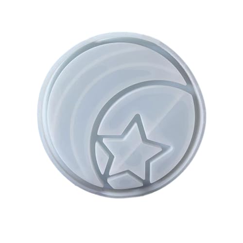 Runde Formen Stern und Mond Silikonform Epoxidharz Formen Schmucktablett Form zur Aufbewahrung Runde Formen Stern und Mond Silikonform Epoxidharz Formen Schmucktablett Form zur Aufbewahrung von TAZIZI