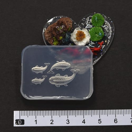 Silikonform für Goldfisch-Kerzenhalter, Epoxidharz, Gießformen, Ornament, Gips, Formen Silikonform für Goldfisch-Kerzenhalter, Epoxidharz, Gießformen, Ornament, Gips, Formen von TAZIZI