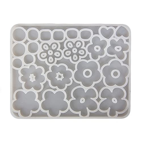 Silikonform mit Blumenanhänger, Epoxidharz, Schlüsselanhänger, Schmuck, für Gepäck, Taschen, Halsketten, Zubehör von TAZIZI