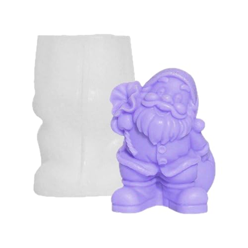 Silikonformen für Weihnachtsmann-Kerzen, Harzgussform, Weihnachtsmann-Silikonformen für Epoxidharz, Wachs, Kerzen, Seifenherstellung Silikonformen für Weihnachtsmann-Kerzen, Harzgussform, Weihnachtsmann-Silikonformen für Epoxidharz, Wachs, Kerzen, Seifenherstellung von TAZIZI
