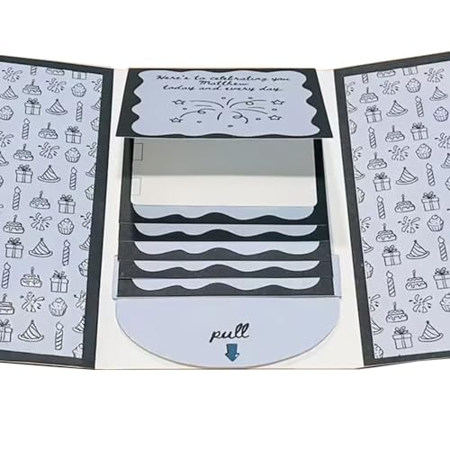 TAZIZI Handgefertigtes Wasserfall-Kartenheft, Frohe Weihnachten, ausziehbares Design, Umschlag-Geschenkkarten-Heft, personalisierbar TAZIZI Handgefertigtes Wasserfall-Kartenheft, Frohe Weihnachten, ausziehbares Design, Umschlag-Geschenkkarten-Heft, personalisierbar von TAZIZI