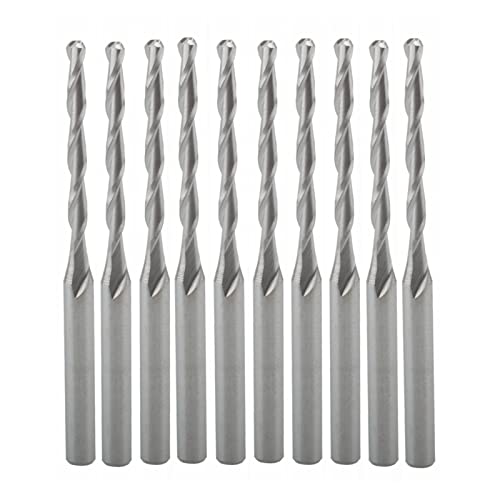 TAZYYZUU 10 stücke 2mm 2 Flöten Hartmetall-kugelkopffräser CNC Bits 20mm Flöte Länge fräser TAZYYZUU 10 stücke 2mm 2 Flöten Hartmetall-kugelkopffräser CNC Bits 20mm Flöte Länge fräser von TAZYYZUU