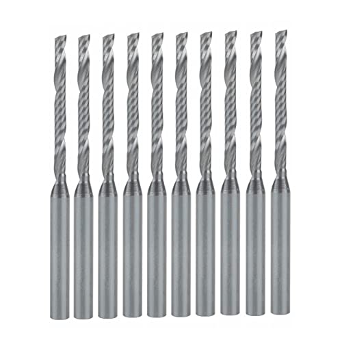 TAZYYZUU 10 stücke 3,175x2x22mm Einzelflöte Spiralschneider CNC Schaftfräser Hartmetall-fräser for PVC MDF Fräser fräser TAZYYZUU 10 stücke 3,175x2x22mm Einzelflöte Spiralschneider CNC Schaftfräser Hartmetall-fräser for PVC MDF Fräser fräser von TAZYYZUU