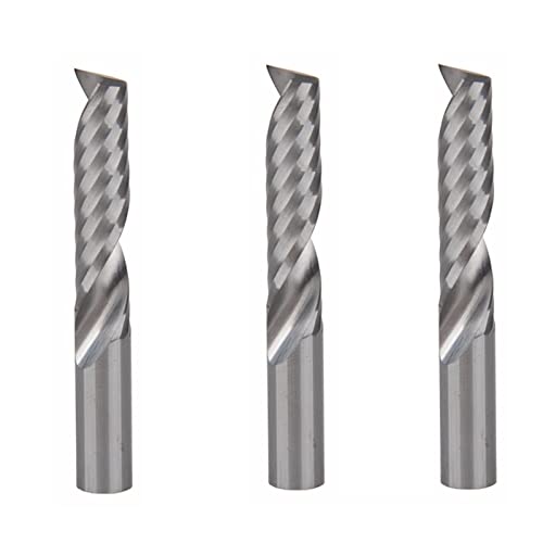 TAZYYZUU 3 stücke 8mm X 32mm CNC Bits Einzelne Flöte Spirale Router Hartmetall-schaftfräser Werkzeuge fräser TAZYYZUU 3 stücke 8mm X 32mm CNC Bits Einzelne Flöte Spirale Router Hartmetall-schaftfräser Werkzeuge fräser von TAZYYZUU