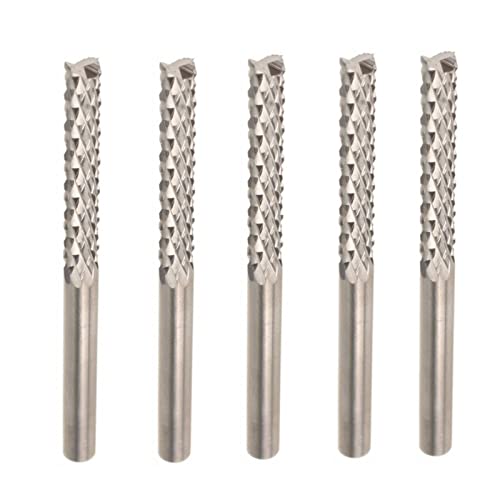 TAZYYZUU 5 Teile/los 3,175x22 MM Hartmetall-schaftfräser Gravur Kantenschneider, holzfräser for CNC/PCB Maschinen Werkzeug fräser von TAZYYZUU