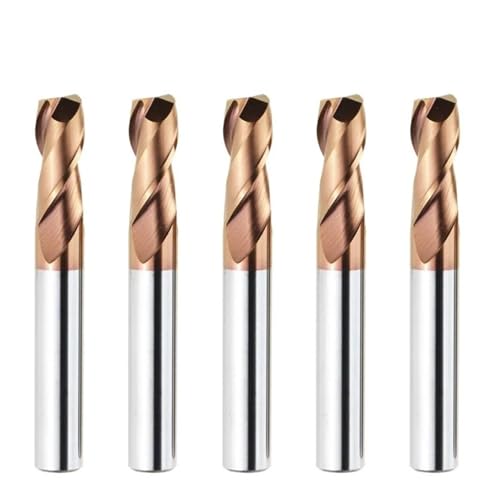 TAZYYZUU HRC55 2 Flöten Hartmetall-Schaftfräser Fräser Wolframstahl for Metall CNC-Schneidwerkzeuge Beschichtete Schaftfräser Reibahle(5pcs Hrc55 2f,D2.5xD4x50L) von TAZYYZUU