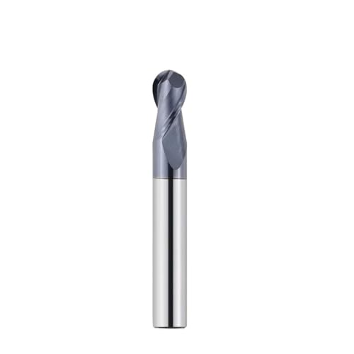 TAZYYZUU Kugelkopffräser, Hartmetallfräser, CNC-Fräser, Fräswerkzeug, 2-schneidige CNC-Drehmaschine, Werkzeug, Reibahle(HRC45,R8xD16x100L) von TAZYYZUU