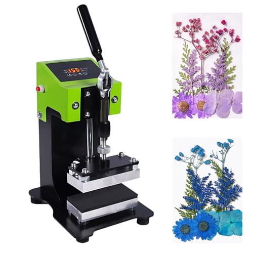Rosin Wärme Pressemaschine, Rosin Presse mit Digitaler LED, Hitze Presse Maschine, Manuelle Heißpresse, Harzextraktion, Blätter pressen für Herbarium, für Epoxidharz, Botanik von TAZZOR