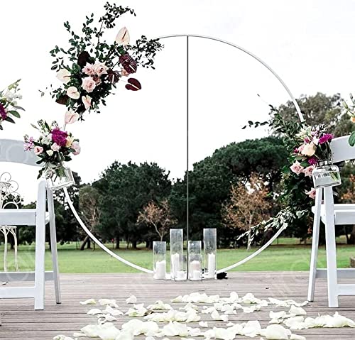 Runder Ballonbogen Bausatz, Kreis Ballon Blumen Bogen Ständer Hochzeit Blumenbogen Hintergrundständer, Ballon Kreisrahmen Ringständer für Geburtstagsfeier Dekorationen (100cm/39.37in) von TAZZOR