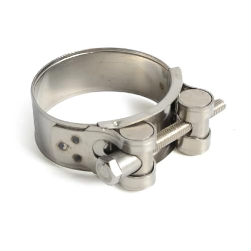 Edelstahl-Rohrschelle, 10 Stück 31 mm – 62 mm Motorrad-Auspuffschellen, Edelstahl-Auspuffrohrschellen for mittleren Auspuff, for Verbinden, feste Dichtung, for Installieren der Schlauchklemmung(47-51m Edelstahl-Rohrschelle, 10 Stück 31 mm – 62 mm Motorrad-Auspuffschellen, Edelstahl-Auspuffrohrschellen for mittleren Auspuff, for Verbinden, feste Dichtung, for Installieren der Schlauchklemmung(47-51m von TAuyuGCT