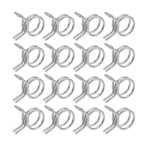 TAuyuGCT Edelstahl-Rohrschelle, 10 Stück/Set 5 mm - 12 mm Öl-Kraftstoff-Wasserleitungsschlauch-Federklemmen-Sortiment-Kit Rohrfederklemmen for Motorrad-Roller-Schlauchklemmung(10pcs) von TAuyuGCT