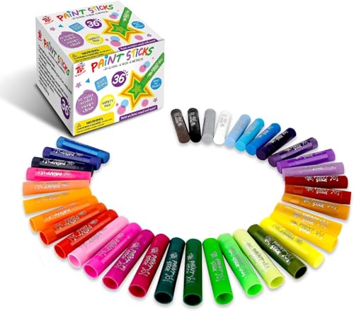 TBC The Best Crafts Dicke Buntstifte für Kinder, Abwaschbar Malstifte, Ungiftig Wachsmalstifte, 36 Farben, Wachsmalkreide für Kleinkinder TBC The Best Crafts Dicke Buntstifte für Kinder, Abwaschbar Malstifte, Ungiftig Wachsmalstifte, 36 Farben, Wachsmalkreide für Kleinkinder von TBC The Best Crafts